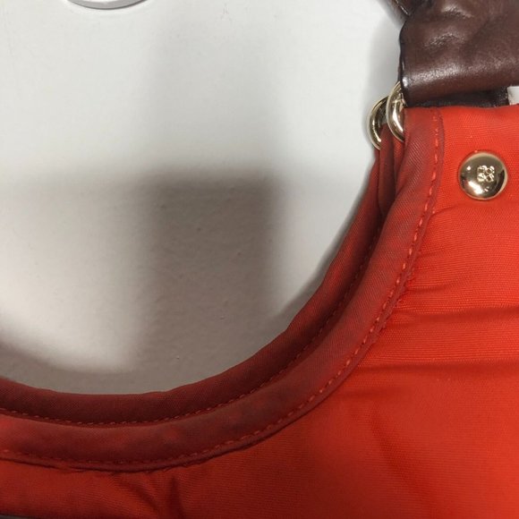 Kate Spade Womens Stevie Nylon Corduroy Purse Orange Brown Bag - Picture 6 of 9